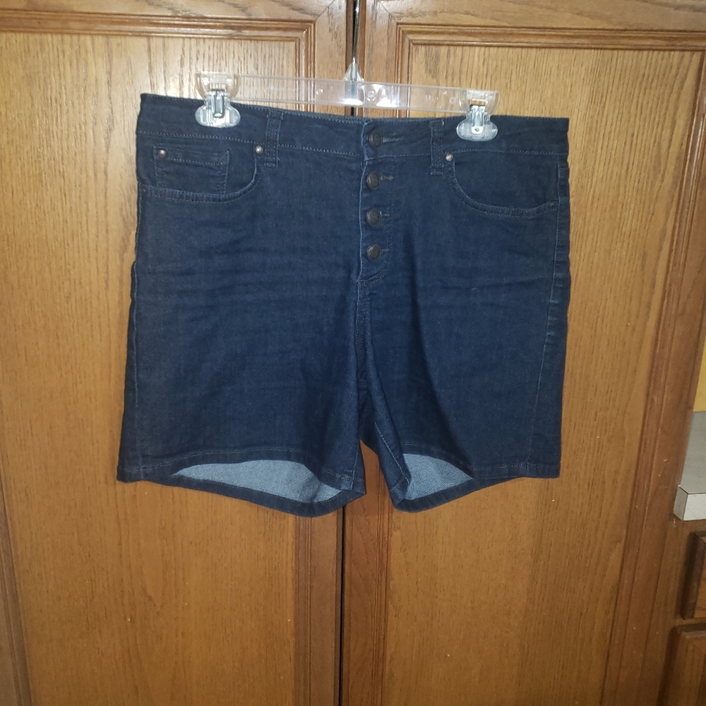 Jessica Simpson 32 vintage high waisted button fly jean shorts